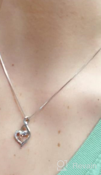 img 1 attached to Starchenie Heart Infinity Alphabet Letter 💌 Necklace - Women's Sterling Silver Initial Pendant review by Giovanni Bedjohn