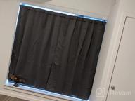 img 1 attached to 🌑 Deconovo Dark Grey Blackout Curtains - (52x84 Inch, Set of 2), Thermal Insulated Rod Pocket and Back Tab Curtains for Bedroom review by Cody Mckechnie