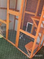 img 1 attached to PawHut Outdoor Cat House Big Catio Wooden Feral Cat Shelter Enclosure With Large Spacious Interior, 6 High Ledges, Weather Protection Asphalt Roof, 71" L, Grey review by Bob Richardson