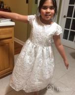 img 1 attached to IGirlDress Flower Girl First Communion Pageant Wedding Birthday Dress review by Jeff Bruno