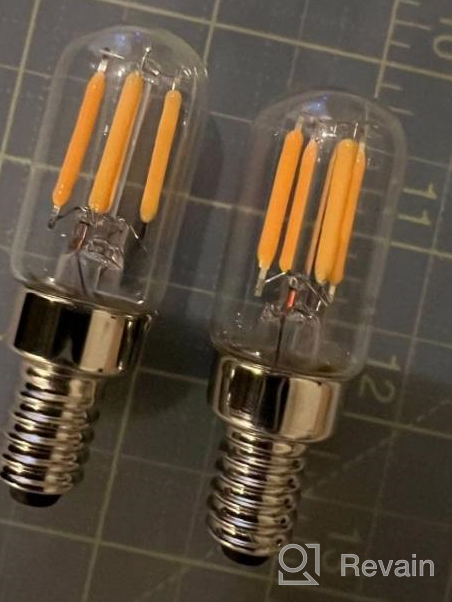 img 1 attached to Pack Of 2 Grensk Dimmable T20 LED Light Bulbs - 40W Equivalent E12 Candelabra Bulbs For Ranges & Fridges, 2200K Warm White With 350 Lumens Output For Wall Sconces review by Daniel Spear