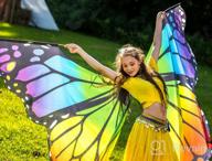 картинка 1 прикреплена к отзыву MUNAFIE Colorful Butterfly Wings Performance Costumes for Belly Dance, Halloween, Christmas Party от Johnny Spencer