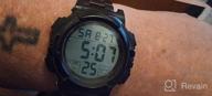 img 1 attached to Kids Digital Watch: 50M Waterproof Sports Wristwatch with Alarm, Stopwatch, and Calendar - Perfect for Outdoor Activities review by Davon Man