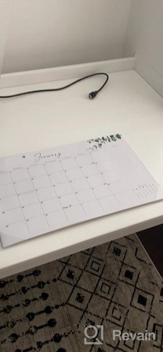 img 1 attached to 17"X11" Aesthetic 2023-2024 Modern Greenery Desk/Wall Calendar For Easy Organizing And Planning review by Todd Stone