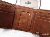 img 1 attached to 🧳 Premium Genuine Leather Trifold Crafter: Botanner Edition review by Clint Fick