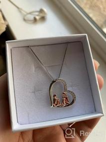 img 7 attached to Sterling Silver Heart Pendant Necklace: Always My Sister Forever My Friend - Ideal Sister Gifts for Birthday, Christmas, Women, Best Friend, and Classmates