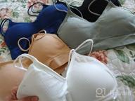 img 1 attached to BQTQ 5 Pcs V Neck Tube Top Bra Padded Camisole Bra For Women Seamless Bralettes review by Dawn Wright