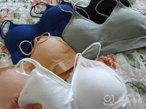 img 5 attached to BQTQ 5 Pcs V Neck Tube Top Bra Padded Camisole Bra For Women Seamless Bralettes