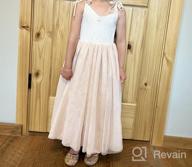 img 1 attached to Maxi Tulle Party Dress For Girls - Strap Lace Tiered Flower Girl Dresses review by Wilbert Luoma