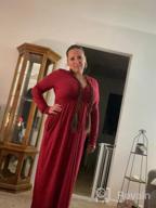 img 1 attached to Plus Size Long Sleeve Maxi Dress With Pockets - A Perfect Casual Party Dress For Women! review by Ryuta Marantz