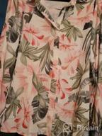 img 1 attached to Women'S Floral Printed Tropical Hawaiian Button-Down Shirt Blouse Tops review by Angela Campos