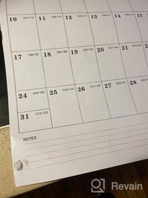 img 8 attached to Вертикальный настенный календарь на 2023 год - Ежемесячный календарь с января по декабрь 2023 года, 12 "X 17", с датой по юлианскому календарю - идеально подходит для дома, офиса и школы.