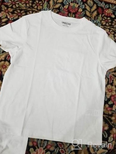 img 1 attached to UNACOO 2 Pack Sleeve T Shirt Crewneck: Girls' Tops, Tees & Blouses Bundle review by Tanya Ward