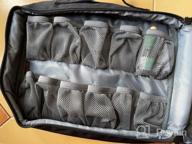 img 1 attached to Gray Medication Storage Bag With Fixed Pockets And Handle For Pills, Vitamins, And Medical Supplies - SITHON Travel Carrying Case Manager And Pill Bottle Organizer review by John Stefko