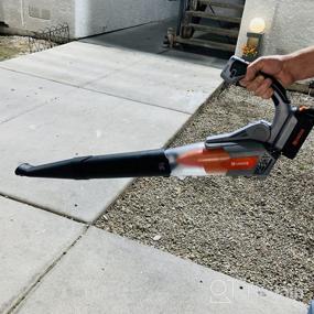 img 7 attached to Power Up Your Outdoor Cleaning With Ukoke U03LB Cordless Electric Leaf Blower: 20V 2A Battery & Charger Included