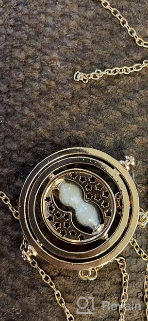 img 1 attached to Hermione's Time Converter Hourglass Necklace: Exquisite Women's and Girls' Alloy Jewelry review by Kenny Shaver