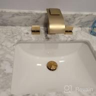 img 1 attached to Transform Your Bathroom With Sumerain'S Stunning Chrome Finish Waterfall Faucet - 8 Inch Widespread With 3 Holes review by Vedprakash Trilltight