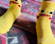 картинка 1 прикреплена к отзыву Детские носки-тапочки на флисовой подкладке, нескользящие зимние домашние теплые уютные пушистые носки для маленьких мальчиков и девочек от Lorenzo Wood