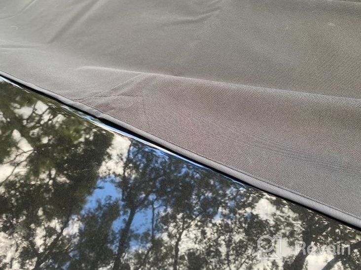 img 1 attached to Protect Your Vehicle From Winter Elements With BDK'S Waterproof Windshield Cover With Magnetic Guard For Ice, Snow And Hail Protection! review by Jason Martinez