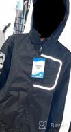 img 1 attached to Waterproof Hooded Rain Jacket for Kids - Lightweight Fleece Lined Coat for Boys and Girls - Windbreaker Raincoat review by Steven Darkshnar