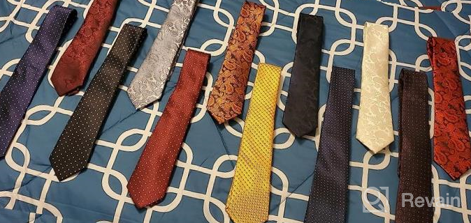 img 1 attached to 6-Pack Adulove Men'S Classic Silk Woven Jacquard Neck Ties - Perfect For Any Occasion! review by Gary Morris