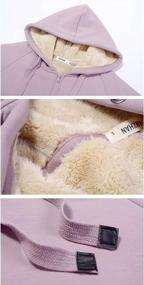 img 1 attached to Warm And Cozy: Gihuo Women'S Sherpa Lined Winter Coat With Hood And Long Sweatshirt Design