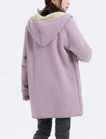 img 2 attached to Warm And Cozy: Gihuo Women'S Sherpa Lined Winter Coat With Hood And Long Sweatshirt Design
