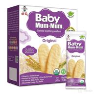 👶 organic original baby mum-mum rice rusks - 24 pieces, pack of 6: enhance baby's nutritional journey! logo