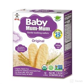img 1 attached to 👶 Organic Original Baby Mum-Mum Rice Rusks - 24 Pieces, Pack of 6: Enhance Baby's Nutritional Journey!