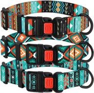 🐶 adjustable nylon dog collar with buckle - tribal pattern - for small, medium, and large dogs - collardirect logo