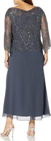 img 1 attached to 👗 Kara Women's Scallop Beaded Multi Dress - Women's Clothing