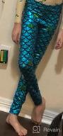 img 1 attached to Loxdonz Kids Mermaid Fish Scale Long Leggings: Stretchy and Stylish Tight Pants for Baby Girls review by Christine Williams