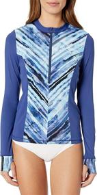 img 2 attached to 24Th Ocean Womens Sleeve Stripe Women's Clothing for Swimsuits & Cover Ups