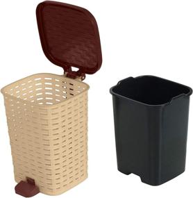 img 1 attached to 1 6 Gal Rattan Compact Trash Color