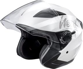 img 4 attached to Westt Jet – Open Face Motorcycle Helmet For Men And Women With Sun Visor – Lightweight