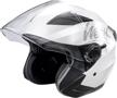 westt jet – open face motorcycle helmet for men and women with sun visor – lightweight logo