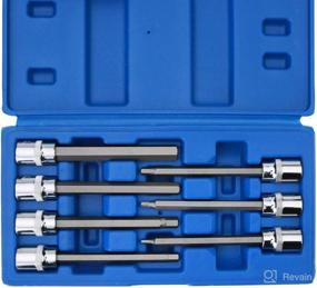 img 4 attached to 🔧 Renekton 3/8” Drive Extra Long Allen Hex Bit Socket Set: Precise Metric Sizes, Robust S2 and Cr-V Steel, 7-Piece Kit