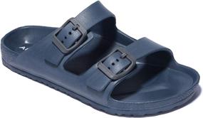 img 4 attached to ANLUKE Sandals Adjustable Buckle Black 12 Boys' Shoes : Sandals