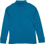 leveret cotton turtleneck uniform green boys' clothing : tops, tees & shirts logo
