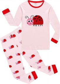 img 4 attached to 100% Cotton Little Girls' Long Sleeve Pyjama Set By KikizYe - Comfortable PJs For A Good Night'S Sleep