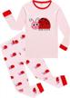 100% cotton little girls' long sleeve pyjama set by kikizye - comfortable pjs for a good night's sleep logo