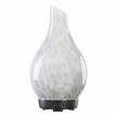ink art glass essential oil diffuser - coosa ultrasonic cool mist humidifier with timer, waterless auto shut-off, and 2 color led lights for home, office, and yoga logo