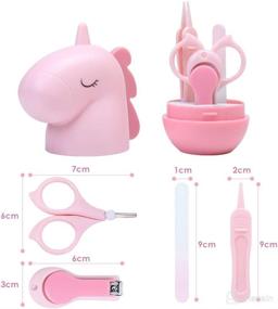 img 3 attached to 👶 Baby Nail Care Kit, Complete 4-in-1 Set with Adorable Case, Baby Nail Clipper, Scissor, Nail File & Tweezer