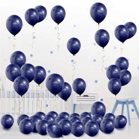 img 2 attached to 12-Inch Midnight Blue Latex Balloons For Baby Showers, Weddings, And Birthday Parties - Pack Of 100