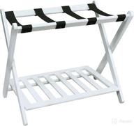 casual home shelf - white luggage rack, 26.75-inch width логотип