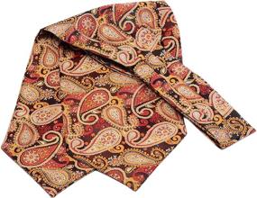 img 2 attached to 👔 GUSLESON Paisley Jacquard Cravat 08 Men's Accessories - Ties, Cummerbunds & Pocket Squares