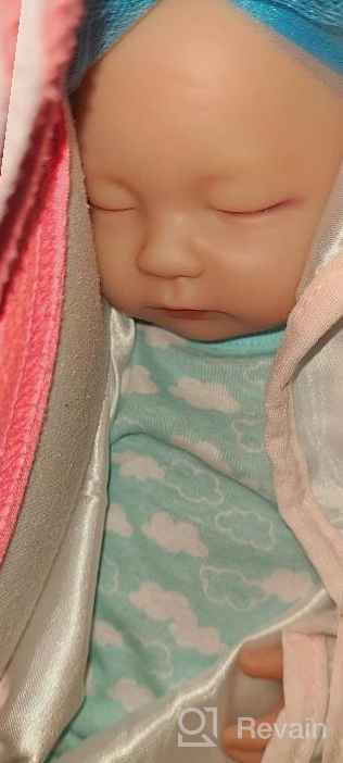 img 1 attached to Realistic IVITA 18-Inch Silicone Baby Boy Doll - Soft Full Body Reborn Newborn Toy review by Gary Ferguson