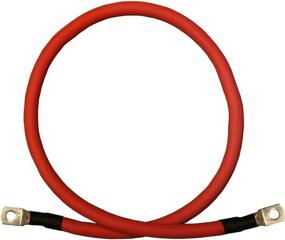 img 4 attached to 🔋 High-Power 2 AWG Single Red 18-inch Battery Inverter Cables with Pure Copper and 3/8" Lugs: Ideal for Solar, RV, Auto, Marine, Car, Boat Applications