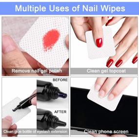 img 2 attached to Acetone Pump Dispenser INFILILA 540PCS Lint Free Nail Wipes Upgrade Cotton Pads With 1PCS Alcohol Bottle Dispenser Alcohol Dispenser Push Down 180Ml/6.4Oz