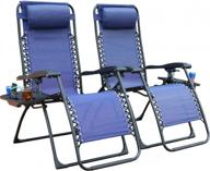 relax in style with goldsun zero gravity lounge chairs - set of 2 for your outdoor paradise! logo